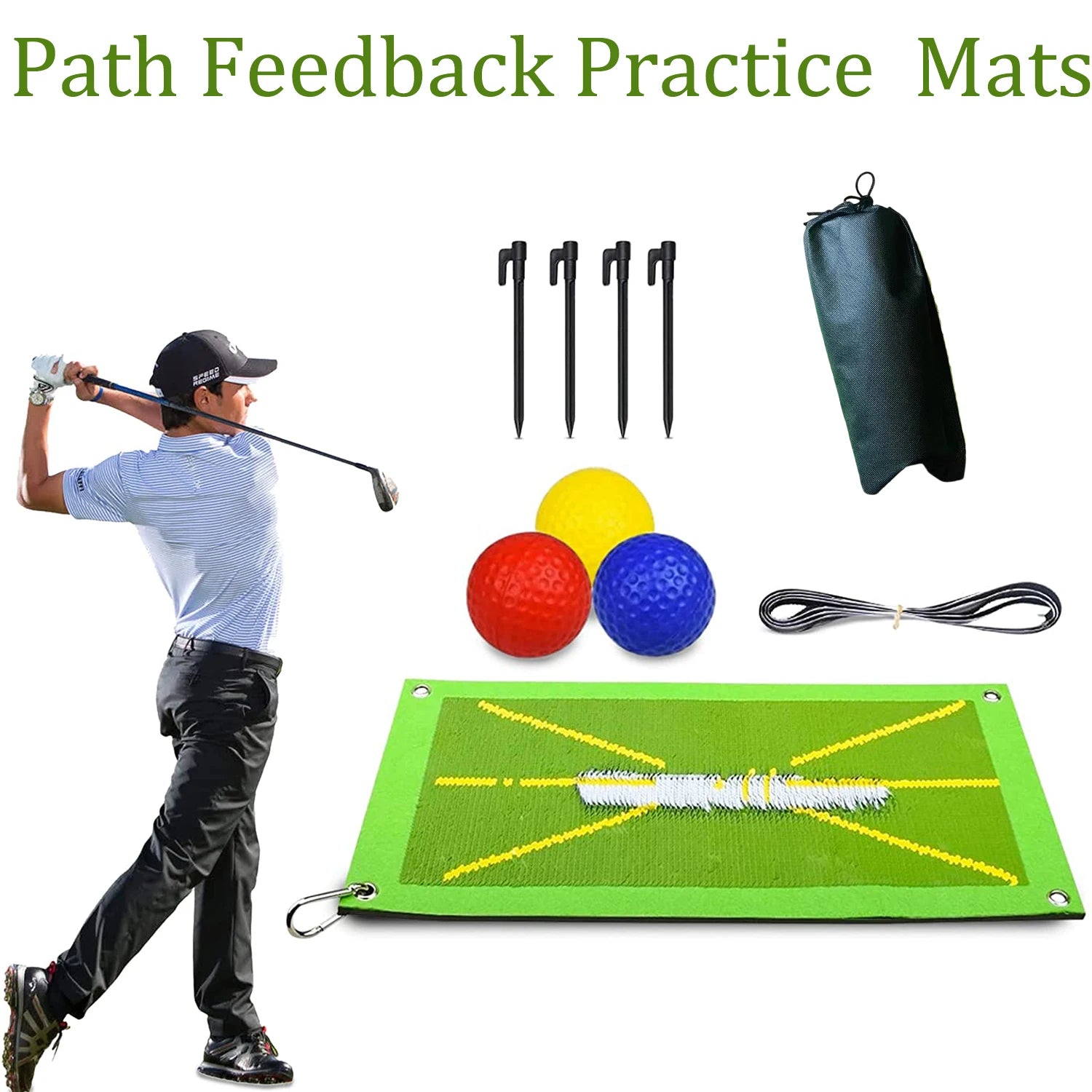 Golf Training Mat for Swing Detection