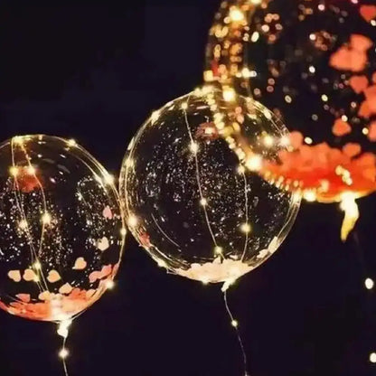 3 set Transparent Led Light Up Balloons