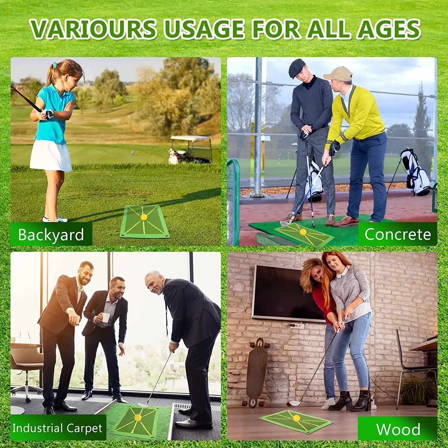 Golf Training Mat for Swing Detection